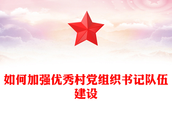 加强村党组织建设