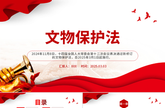 《中华人民共和国文物保护法》全文PPT课件下载