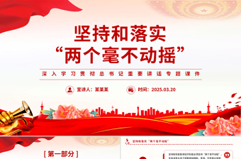 坚持和落实“两个毫不动摇”PPT精美大气总书记重要讲话专题课件