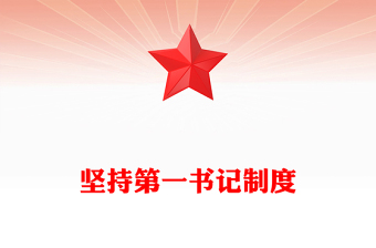 坚持第一书记制度PPT精美大气乡村全面振兴专题党课(讲稿)