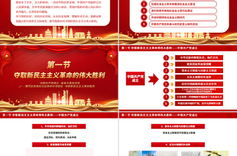 2025建党104周年PPT中国共产党的百年光辉历程和历史经验党课