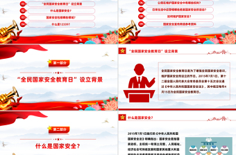 全民国家安全教育日十周年PPT增强安全意识维护国家安全课件下载