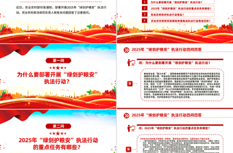2025年“绿剑护粮安”执法行动四问四答PPT课件下载