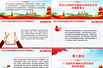 2025年全国防灾减灾日PPT精美大气排查身边灾害隐患课件