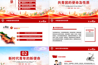 2025五四精神学习纪念五四运动青春跟党走建功新时代PPT下载