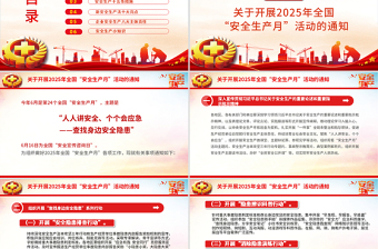 2025年全国安全生产月PPT精品人人讲安全个个会应急查找身边安全隐患课件