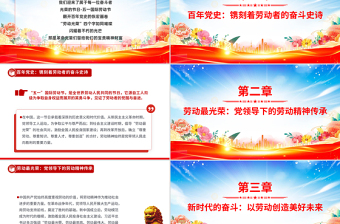 传承红色基因让劳动精神在新时代绽放光芒PPT党课课件