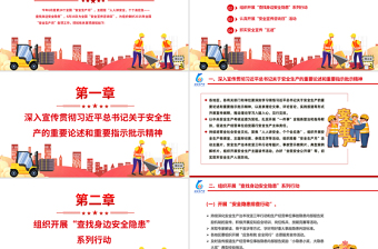 红色大气2025全国安全生产月PPT人人讲安全个个会应急查找身边安全隐患课件下载