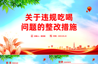 党政风关于违规吃喝问题的整改措施PPT全面从严治党课件