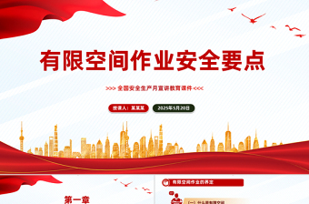 2025全国安全生产月宣讲教育之有限空间作业安全要点PPT课件下载