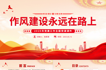 2025作风建设永远在路上PPT党建工作主题党课