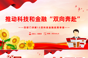 2025年15项科技金融政策举措详解PPT课件下载