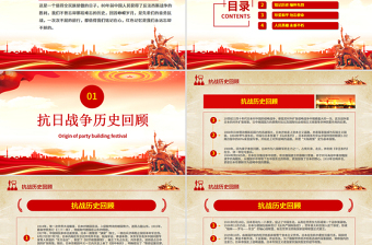 优秀纪念中国人民抗日战争暨世界反法西斯战争胜利80周年PPT党课课件