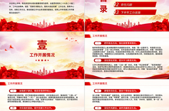 精美大气党支部2025年上半年党建工作总结PPT模板下载