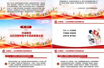 2025抗洪精神PPT简洁大气中国共产党人的精神谱系课件下载