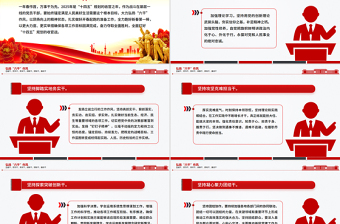 简洁大气弘扬“六干”作风PPT党员思想教育党课