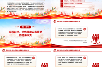 简洁大气抓作风建设最重要的是讲认真PPT课件