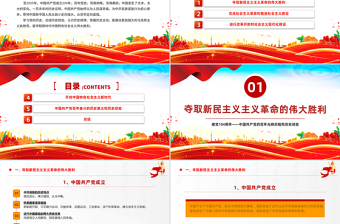 2025建党104周年PPT党政风中国共产党的百年光辉历程和历史经验七一党课