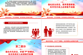 红色精美以钉钉子精神推动作风建设向纵深发展PPT微党课