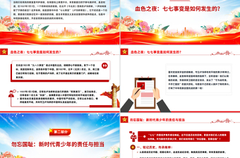 2025七七事变88周年PPT勿忘国耻吾辈自强主题班会课件下载