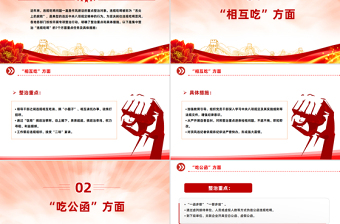 整治违规吃喝7个方面PPT简洁实用作风建设系列党课下载