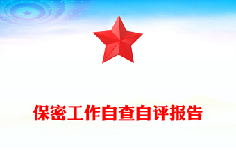 2025某局保密工作自查自评报告PPT模板(讲稿)
