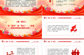 党政风抗日民族统一战线PPT纪念抗战胜利80周年主题党课