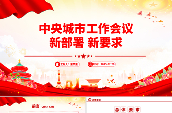 速读中央城市工作会议新部署新要求PPT课件下载