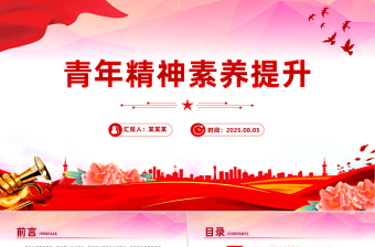 2025青年精神素养提升PPT主题党课