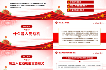 党政风入党积极分子必修党课PPT端正入党动机争做合格党员课件下载