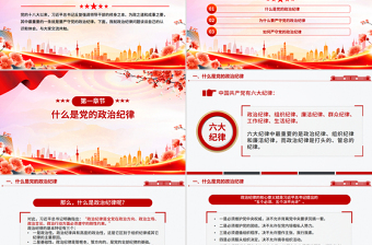 党员干部必须严守党的政治纪律PPT党课下载