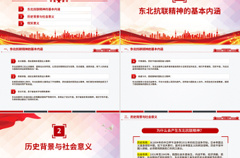 一文读懂东北抗联精神PPT中国共产党人的精神谱系党课