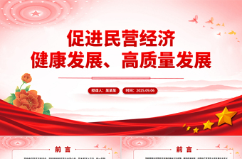 民营企业高质量发展PPT