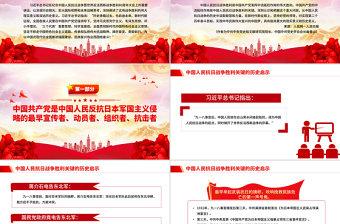 党政风中国人民抗日战争胜利关键的历史启示PPT党课下载