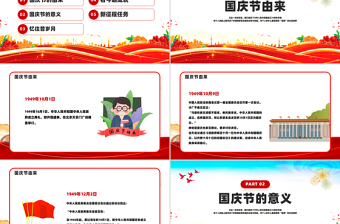 热烈庆祝新中国成立76周年纪念日PPT国庆76周年课件下载