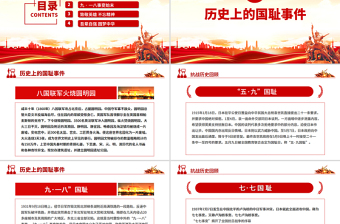 铭记历史勿忘国耻九一八事变PPT红色党政风吾辈自强圆梦中华勿忘九一八课件下载