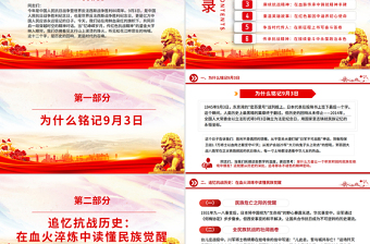 精品忆峥嵘岁月传红色抗战精神PPT抗战胜利80周年专题课件