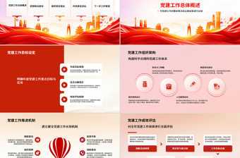 简洁大气质监局党建工作总结汇报PPT模板下载