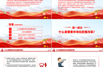 解读要素市场化配置改革是什么怎么改在哪改PPT课件下载