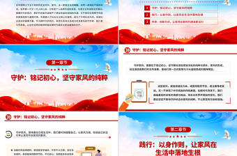 大气精美做新时代优良家风守护者践行者传承者PPT课件