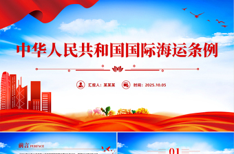 2025《中华人民共和国国际海运条例》PPT法律法规课件下载