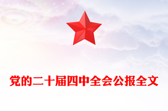 大气精美党的二十届四中全会公报全文PPT学习贯彻四中全会精神党课课件(讲稿)