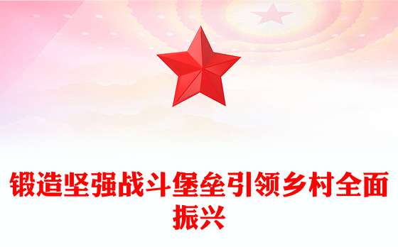 党建风锻造坚强战斗堡垒引领乡村全面振兴PPT农村基层党组织党课(讲稿)