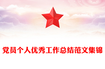 党员个人优秀工作总结范文集锦