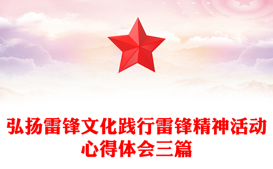 弘扬雷锋文化践行雷锋精神活动心得体会三篇