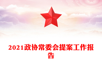 2021政协常委会提案工作报告