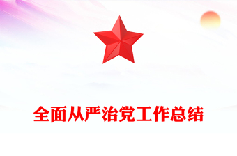 全面从严治党工作总结