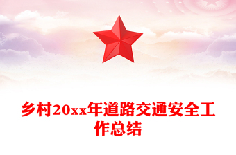 乡村20xx年道路交通安全工作总结