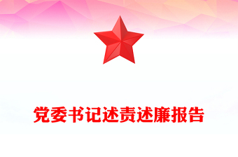 党委书记述责述廉报告