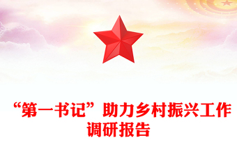“第一书记”助力乡村振兴工作调研报告